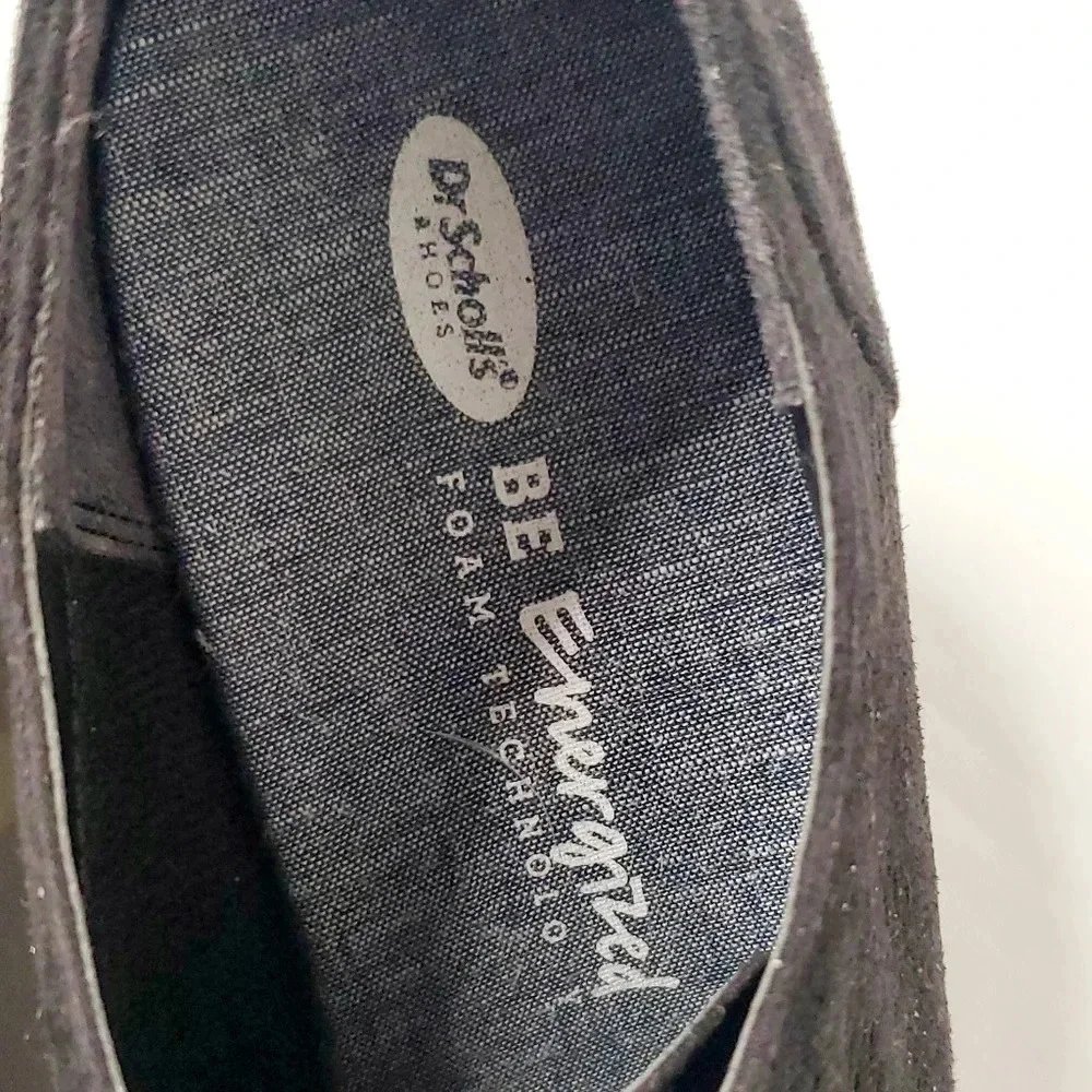 Dr.Scolls Lace Up Black Suede Detailled Pattern Bootie Heels Sz 9/ 9.5 US - Picture 5 of 11